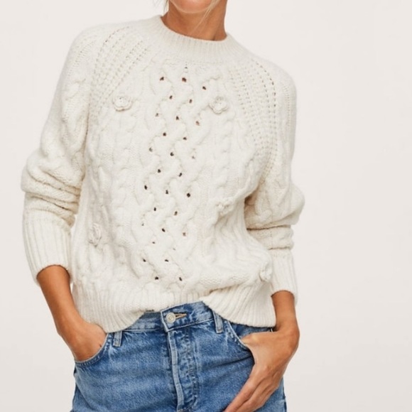 Mango floral appliqué sweater - Picture 2 of 6